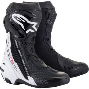 Alpinestars Supertech R zwart-witte motorlaarzen