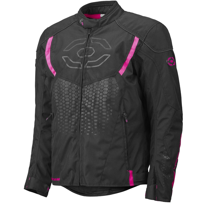 Motorjack voor dames 4SQUARE Sportster Dart zwart-roze