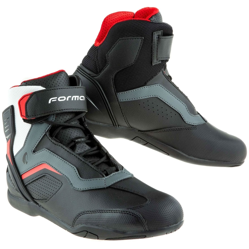 Forma Stinger EVO Flow zwart-rood-wit-grijs motorlaarzen