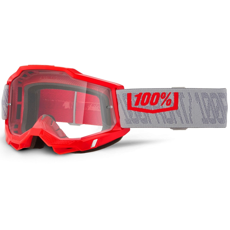100% ACCURI 2 Gatorback motorcrossbril met helder plexiglas