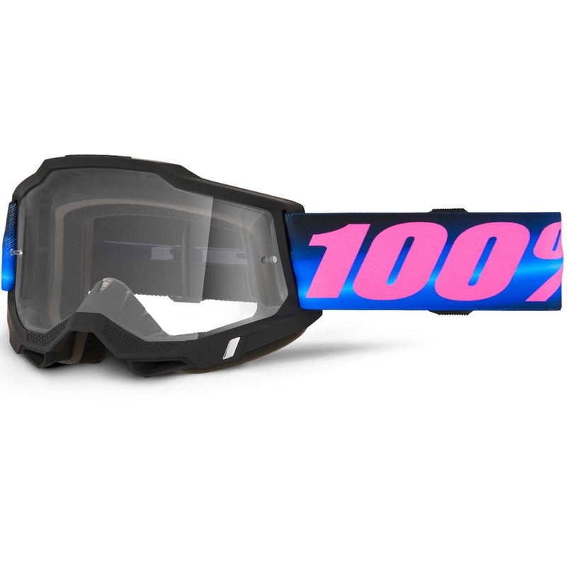 100% ACCURI 2 Superdome motorcrossbril met helder plexiglas