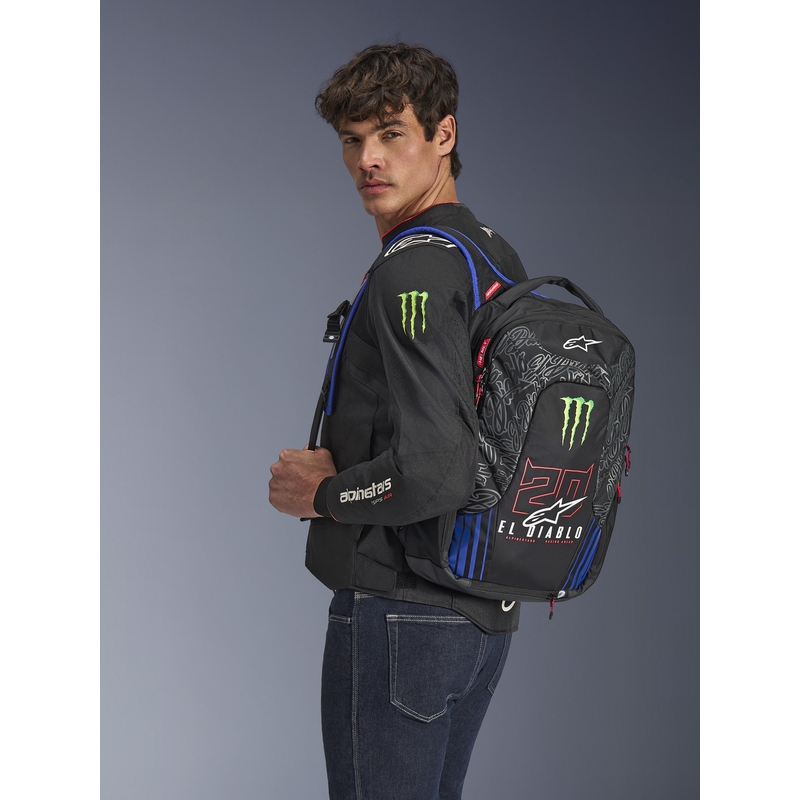Alpinestars City Hunter V2 FQ20 Monster Collection Rugzak Zwart-Fluor Rood-Blauw-Groen 22 L uitverkoop
