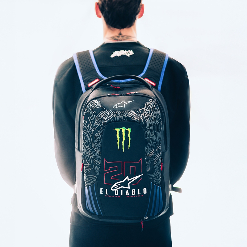 Alpinestars City Hunter V2 FQ20 Monster Collection Rugzak Zwart-Fluor Rood-Blauw-Groen 22 L uitverkoop
