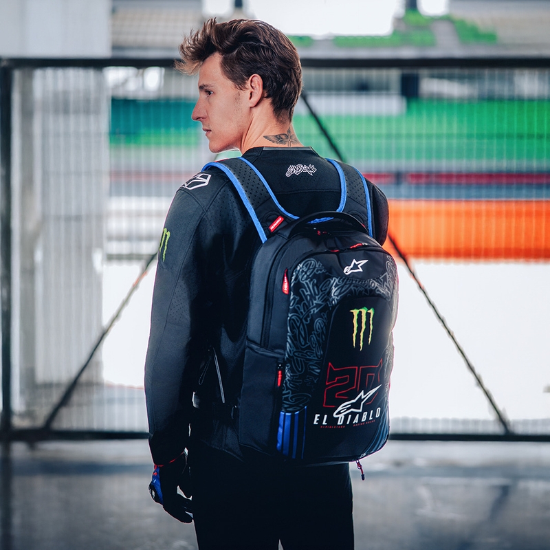 Alpinestars City Hunter V2 FQ20 Monster Collection Rugzak Zwart-Fluor Rood-Blauw-Groen 22 L uitverkoop