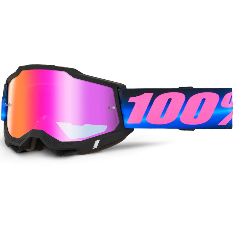 100% ACCURI 2 Superdome motorcrossbril met rood plexiglas