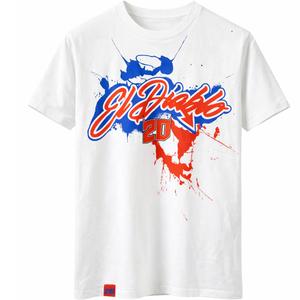 T-shirt Ducati Fabio Quartararo 20 Kleurrijk Patroon wit