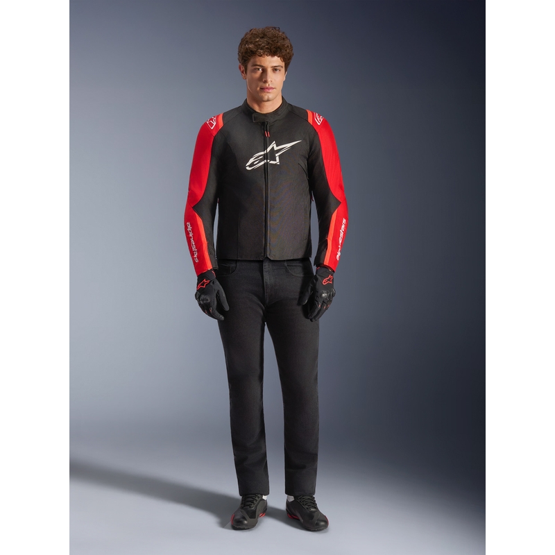 Alpinestars T-SPS 2 waterdichte motorjas rood-zwart-wit