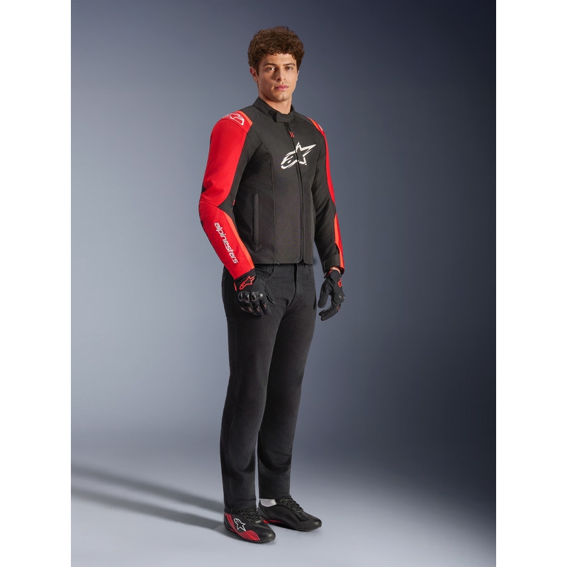 Alpinestars T-SPS 2 waterdichte motorjas rood-zwart-wit