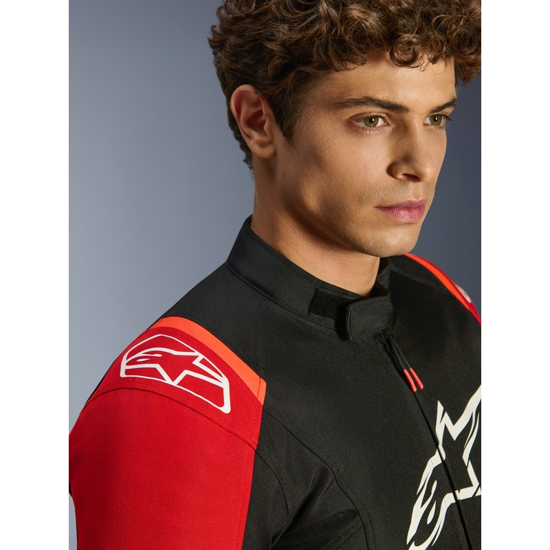 Alpinestars T-SPS 2 waterdichte motorjas rood-zwart-wit