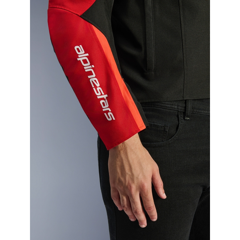 Alpinestars T-SPS 2 waterdichte motorjas rood-zwart-wit