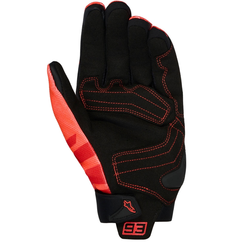 Alpinestars SP X 1 MM93 motorhandschoenen collectie fluo rood-rood-zwart