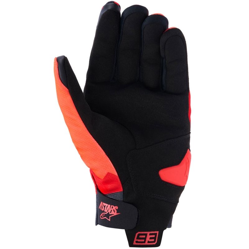 Alpinestars Reef V2 MM93 motorhandschoenen Fluo Collection Rood-Rood-Zwart
