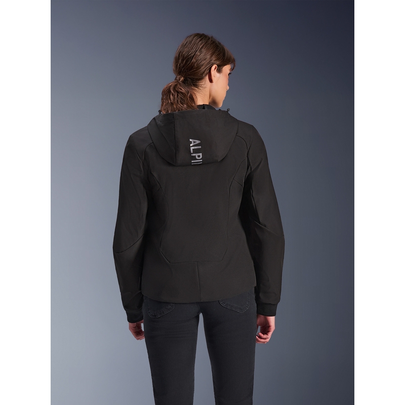 Alpinestars Stella Radium Tech Hoodie dames motorjas zwart