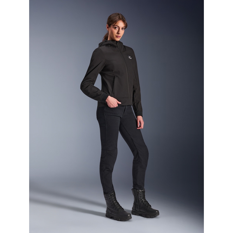 Alpinestars Stella Radium Tech Hoodie dames motorjas zwart