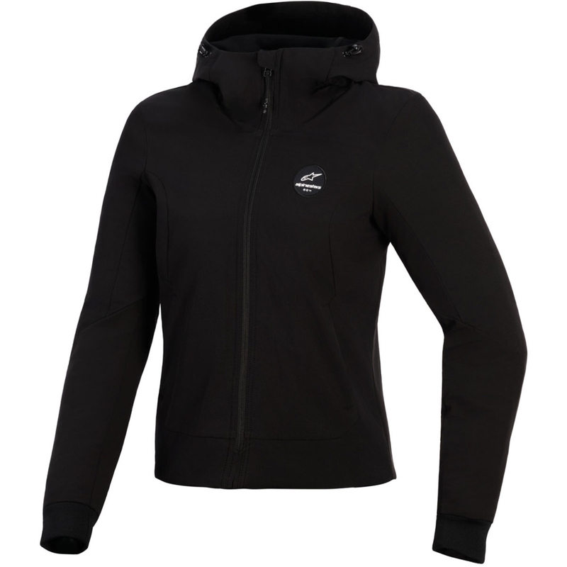 Alpinestars Stella Radium Tech Hoodie dames motorjas zwart