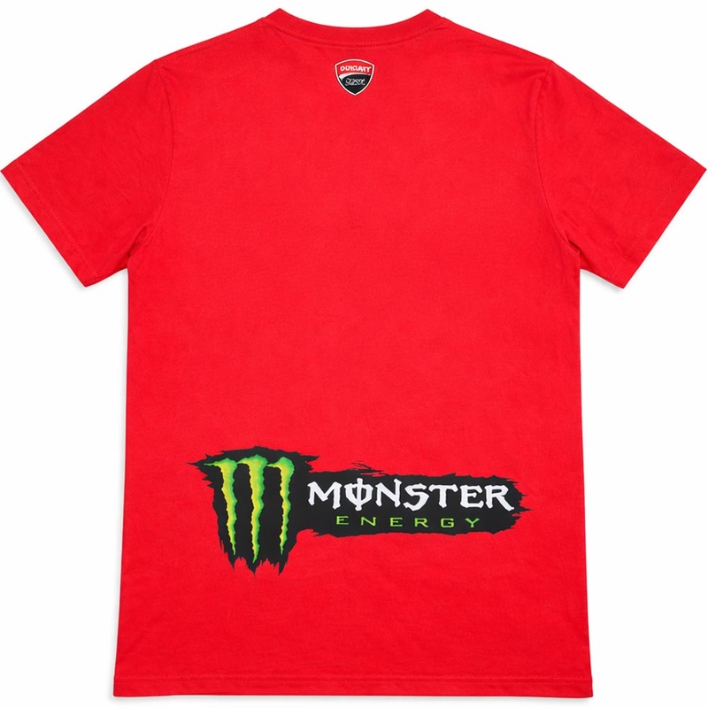 Ducati Corse Monster Diagonal T-shirt rood-zwart
