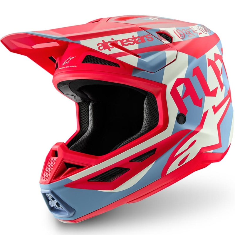 Alpinestars Supertech S-M7 limited edition Beast Coast motorcrosshelm grijs-zwart-oranje