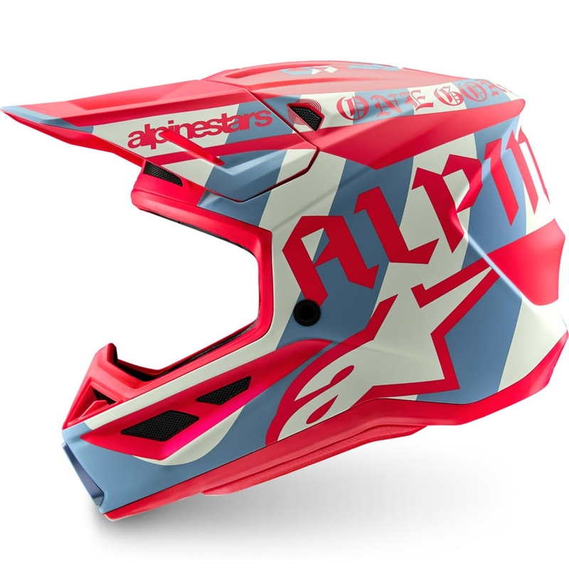 Alpinestars Supertech S-M7 limited edition Beast Coast motorcrosshelm grijs-zwart-oranje