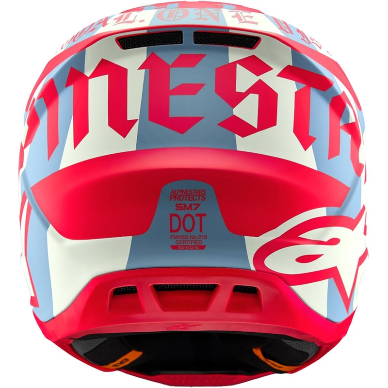 Alpinestars Supertech S-M7 limited edition Beast Coast motorcrosshelm grijs-zwart-oranje