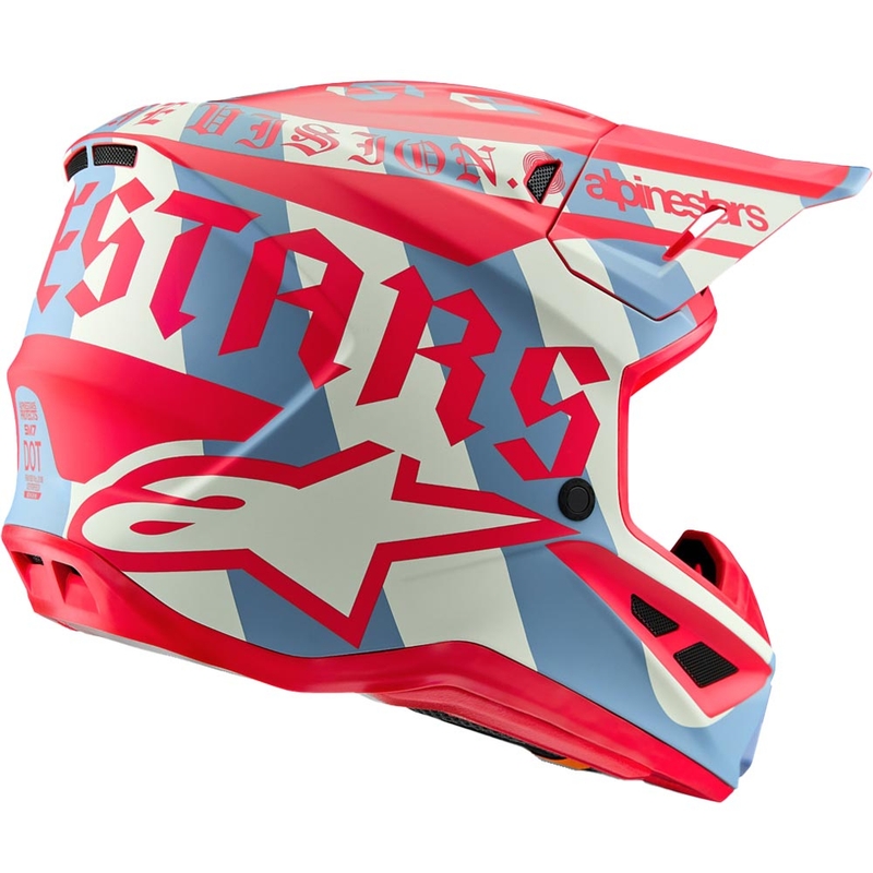 Alpinestars Supertech S-M7 limited edition Beast Coast motorcrosshelm grijs-zwart-oranje