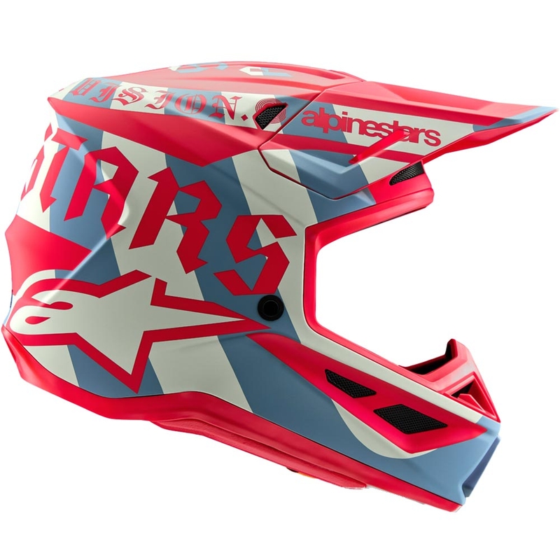 Alpinestars Supertech S-M7 limited edition Beast Coast motorcrosshelm grijs-zwart-oranje