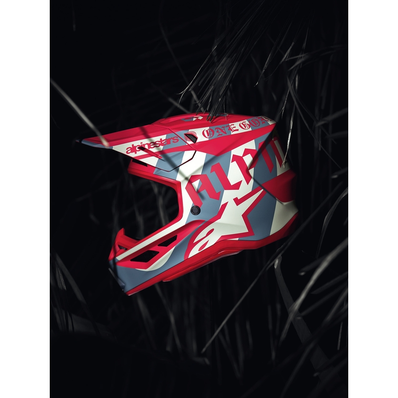 Alpinestars Supertech S-M7 limited edition Beast Coast motorcrosshelm grijs-zwart-oranje