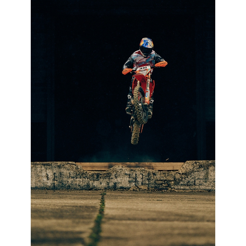 Alpinestars Techstar limited edition Beast Coast motorcrossshirt grijs-zwart-oranje