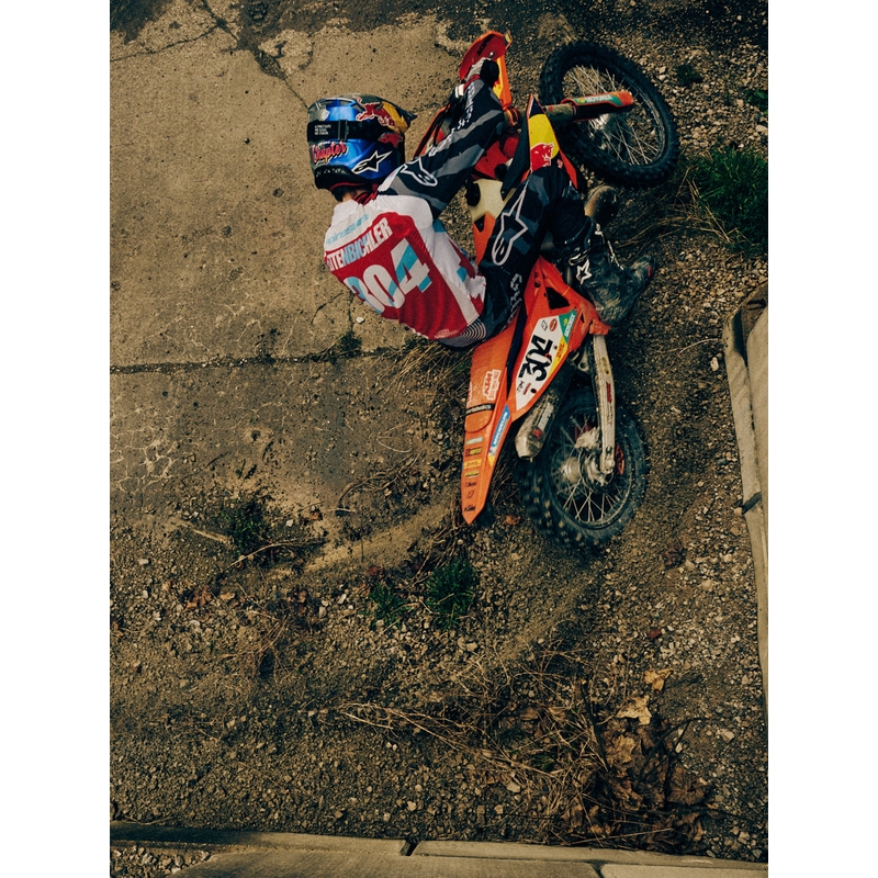 Alpinestars Techstar limited edition Beast Coast motorcrossshirt grijs-zwart-oranje