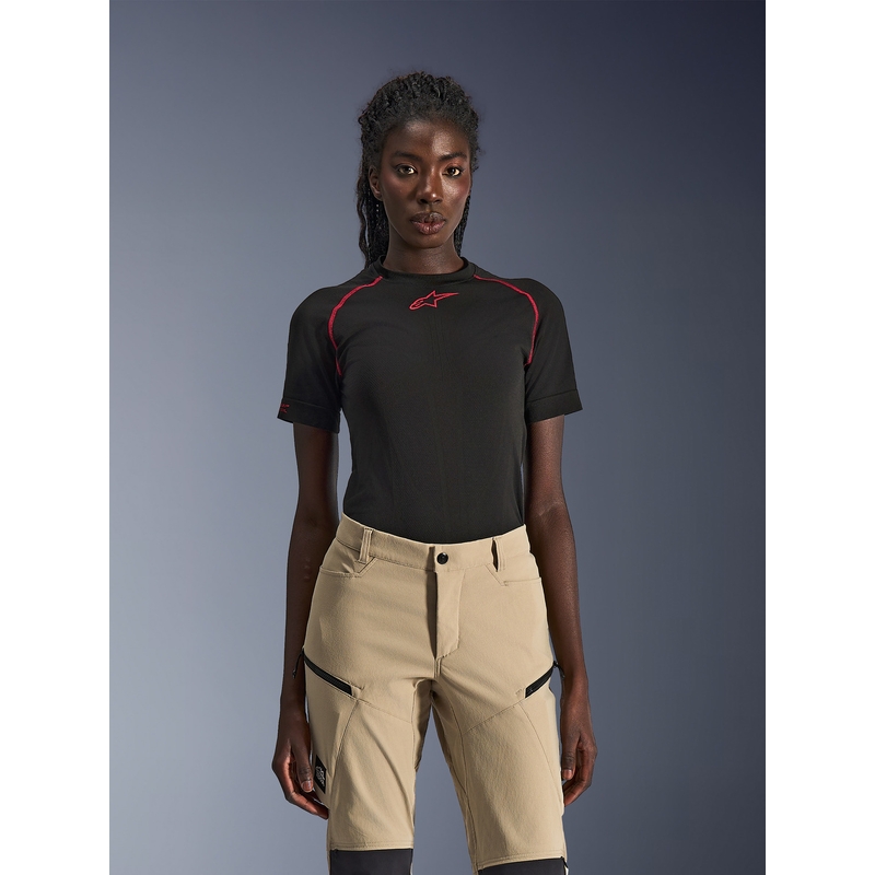 Alpinestars Stella Explore AST dames motorbroek lichtbruin-zwart