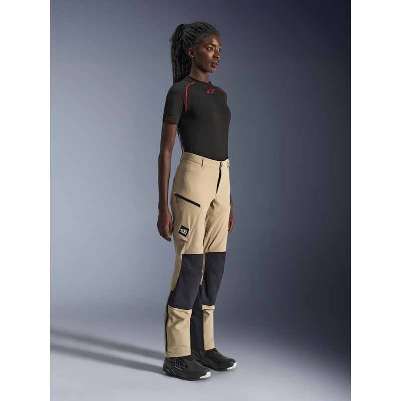Alpinestars Stella Explore AST dames motorbroek lichtbruin-zwart