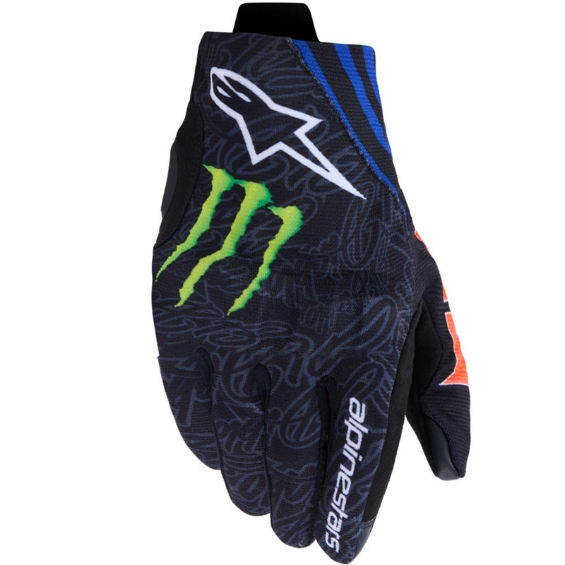 Alpinestars Reef V2 FQ20 motorhandschoenen collectie zwart-fluor rood-blauw-groen