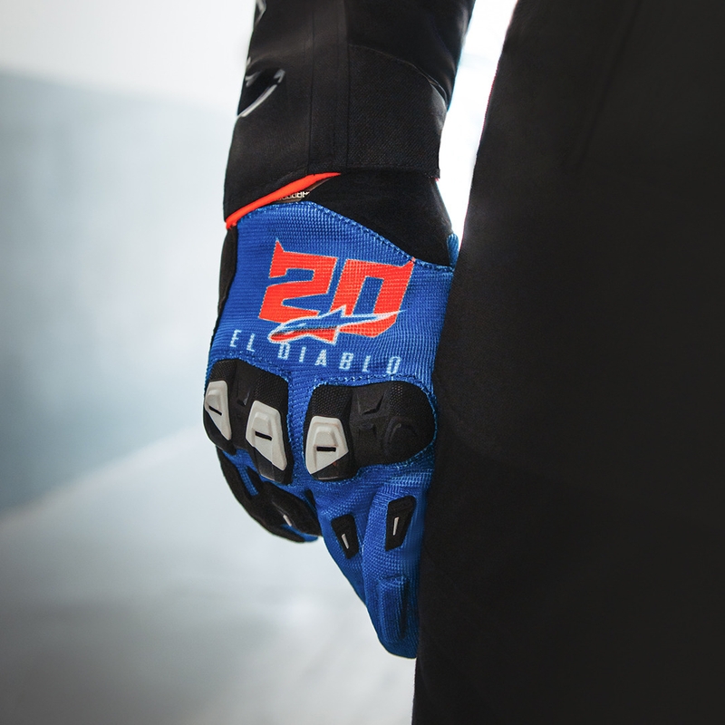 Alpinestars SP X 1 FQ20 motorhandschoenen collectie blauw-zwart-fluorrood
