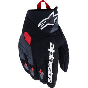Alpinestars Durack motorhandschoenen donkergrijs-rood