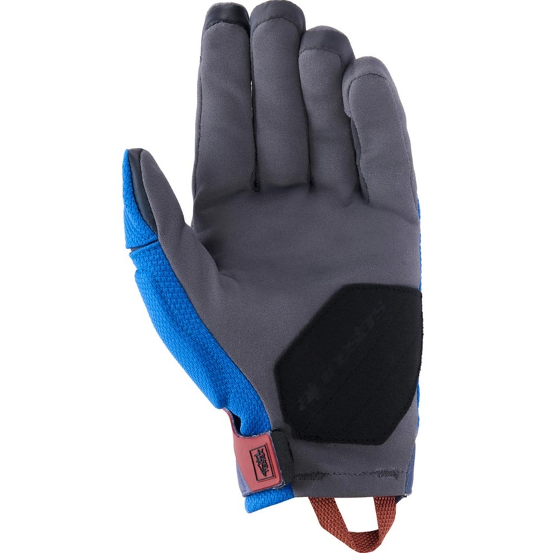 Alpinestars Durack motorhandschoenen blauw-donkergrijs-oranje