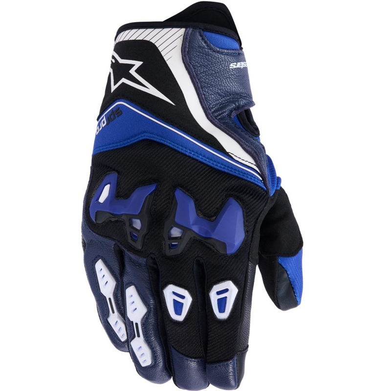 Alpinestars SP-R PRO motorhandschoenen blauw-zwart-wit