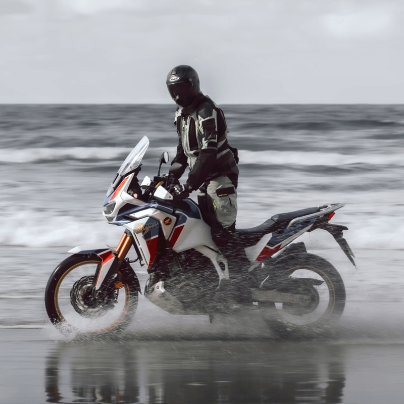 Motorjas Rebelhorn Patrol grijs-zwart-fluogeel