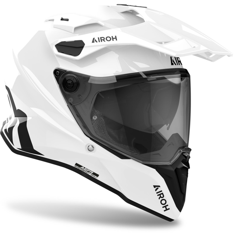 Endurohelm Airoh Commander 2, glanzend wit