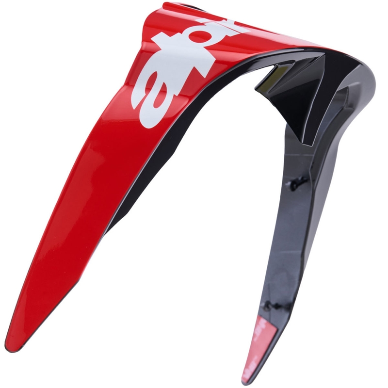 Aerodynamische spoiler voor Alpinestars Supertech R10 Arius motorhelmen, standaard profiel, fluorescerend rood-rood-wit