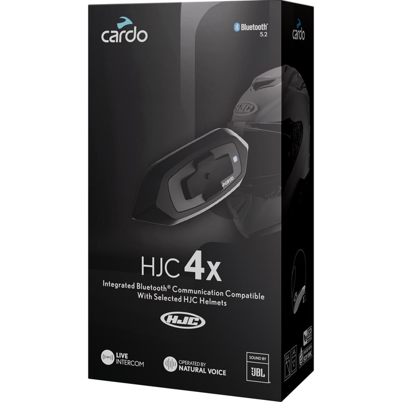 Cardo HJC 4X motorfiets intercom zwart