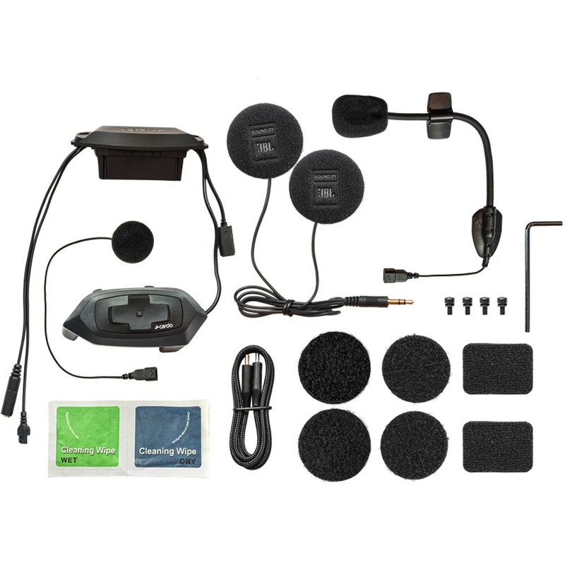 Cardo HJC Packtalk motorfiets intercom zwart