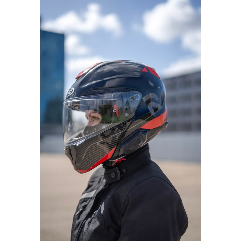 Cardo HJC Packtalk motorfiets intercom zwart