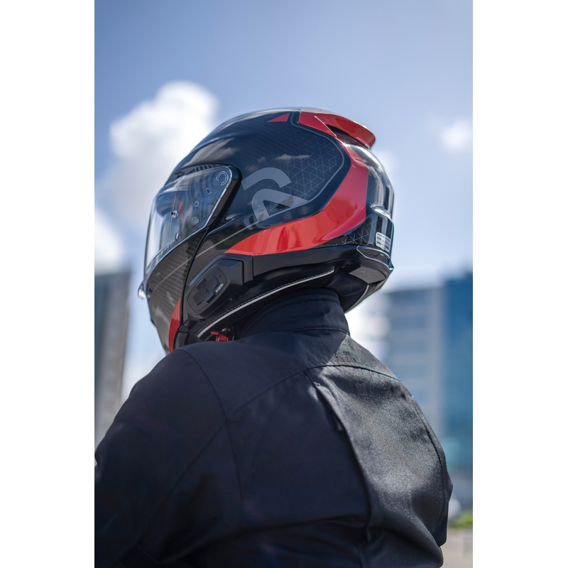 Cardo HJC Packtalk motorfiets intercom zwart