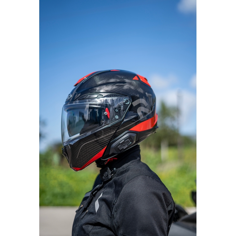 Cardo HJC Packtalk motorfiets intercom zwart
