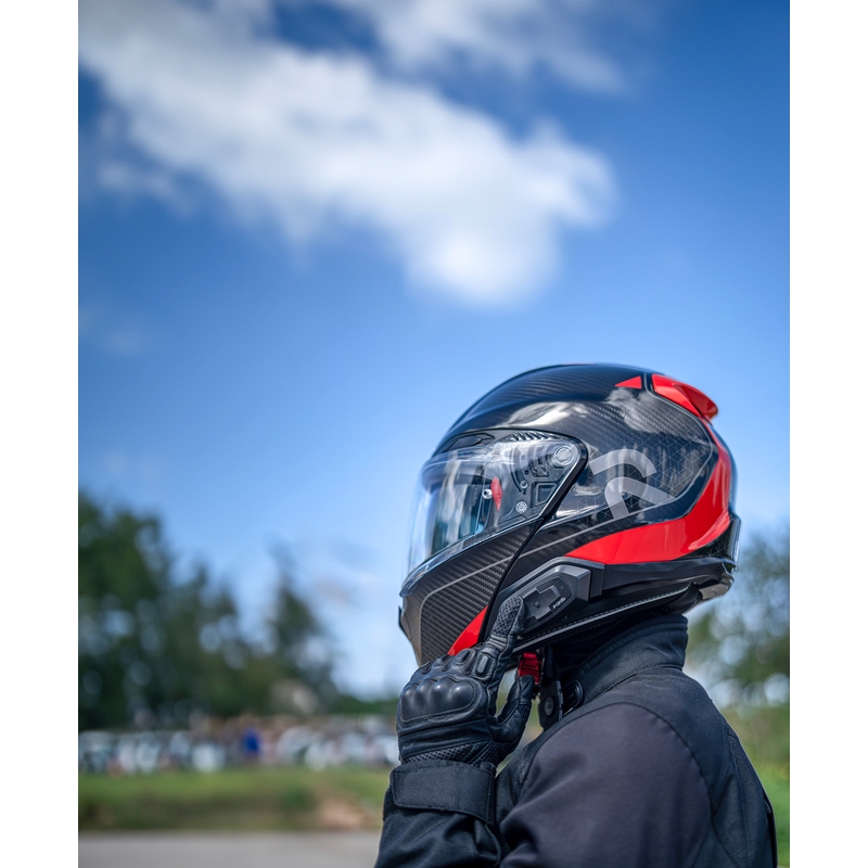 Cardo HJC Packtalk motorfiets intercom zwart