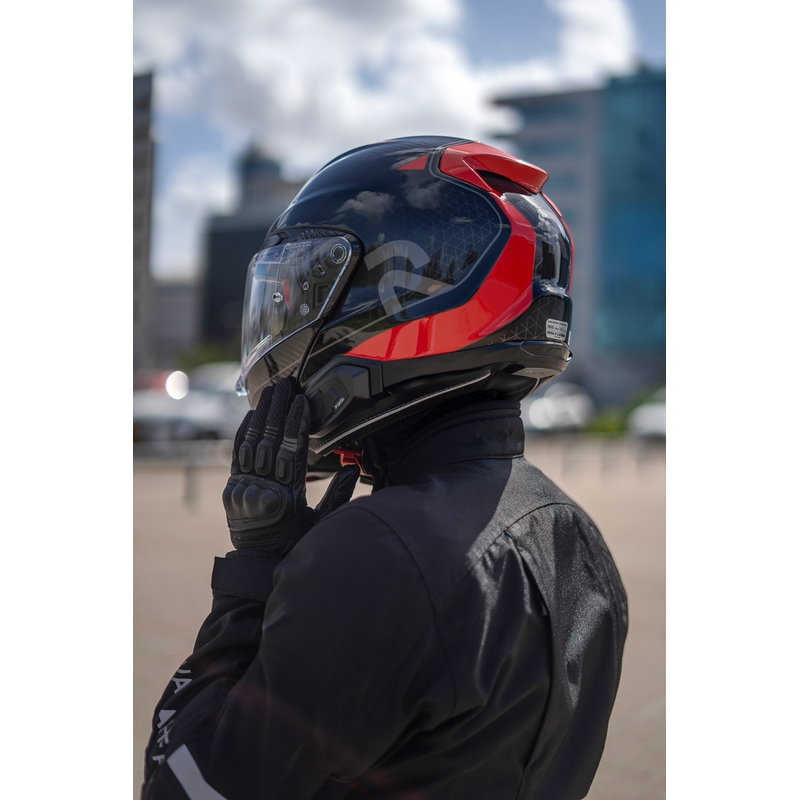 Cardo HJC Packtalk motorfiets intercom zwart