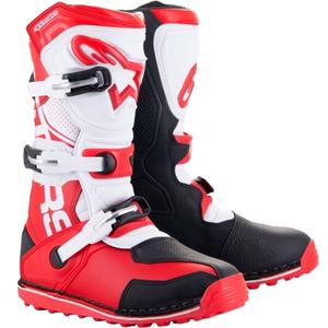 Alpinestars Tech Trial motorlaarzen wit-rood-zwart
