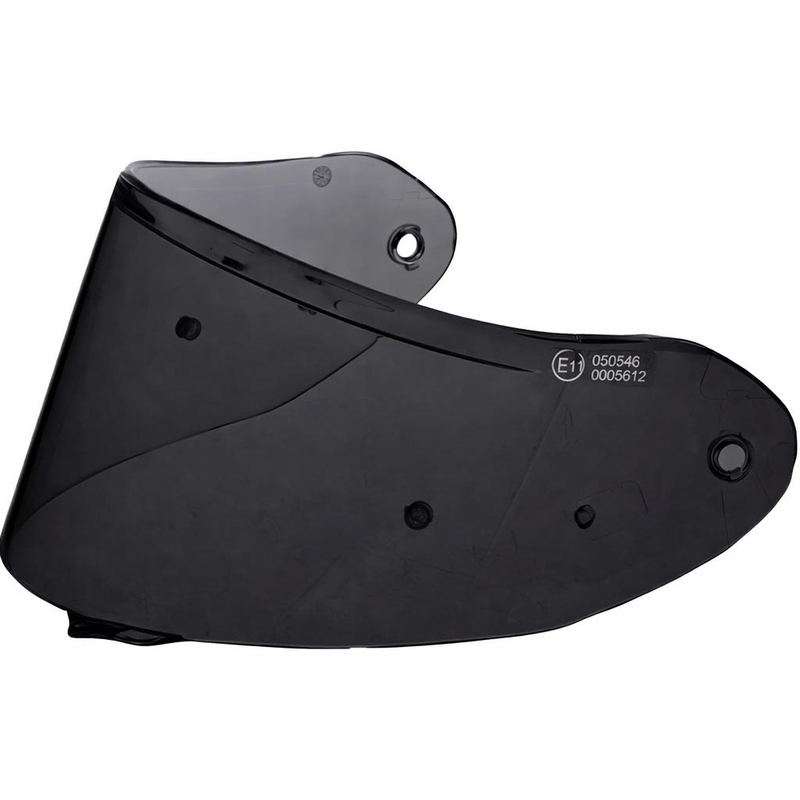 Vizier voor motorhelm ZED XD1 met voorbereiding voor FogCity-folie, donker rookkleurig