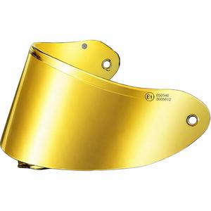 Vizier voor motorhelm ZED XD1 met voorbereiding voor FogCity-folie, spiegelgoud