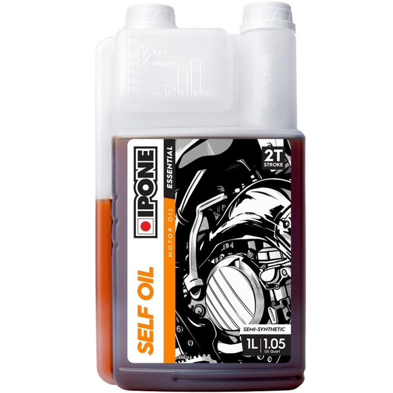 Semi-synthetische olie voor menging met de doseerpomp IPONE Self Oil 2T 1 l