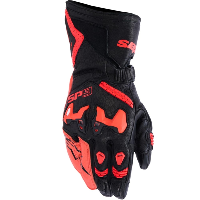 Alpinestars SP-9 motorhandschoenen zwart-fluorescerend rood